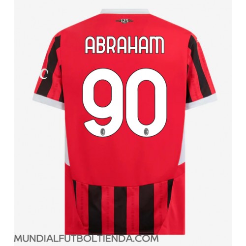 Camiseta AC Milan Tammy Abraham #90 Primera Equipación Replica 2024-25 mangas cortas